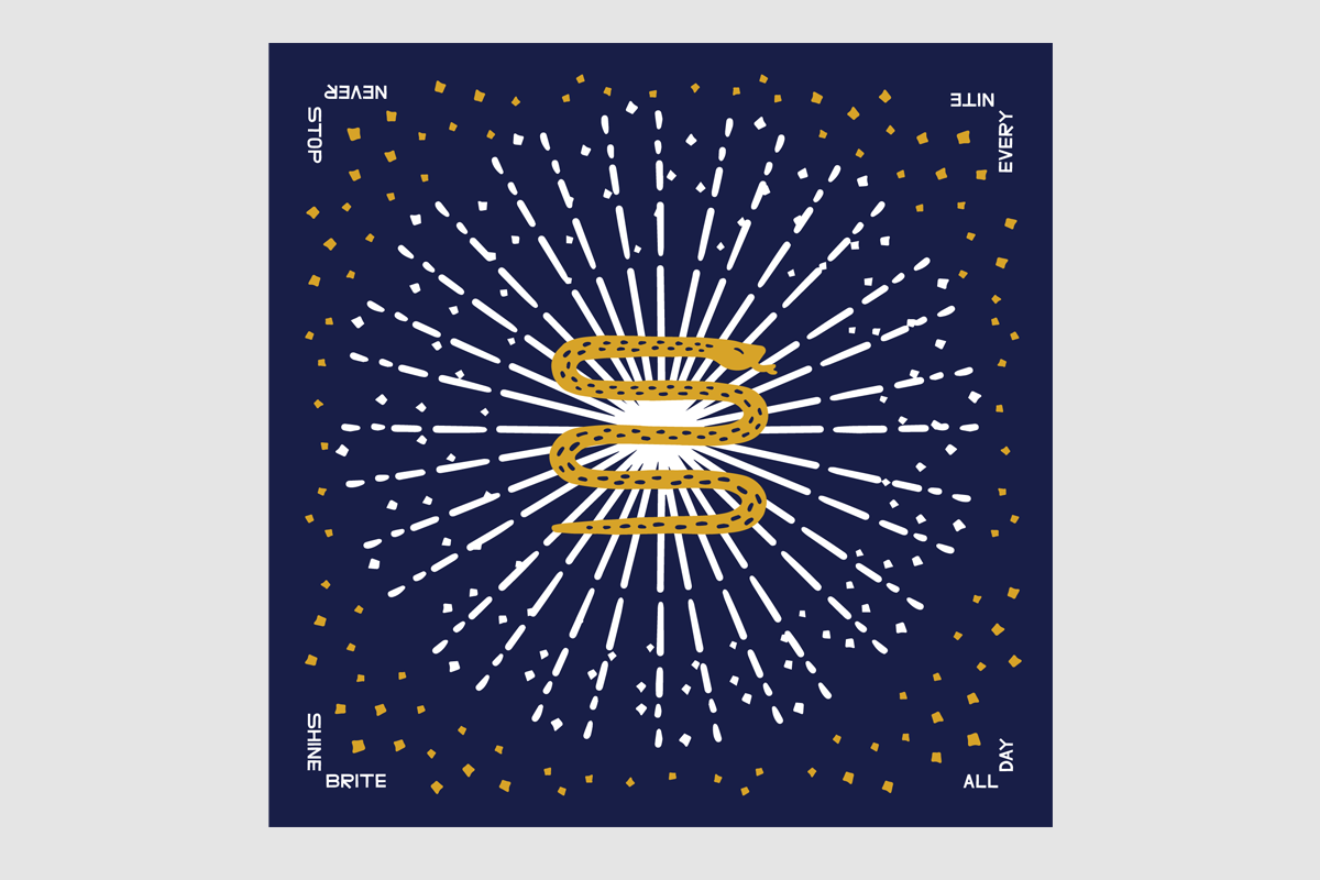 Shine Brite/Never Stop Bandana