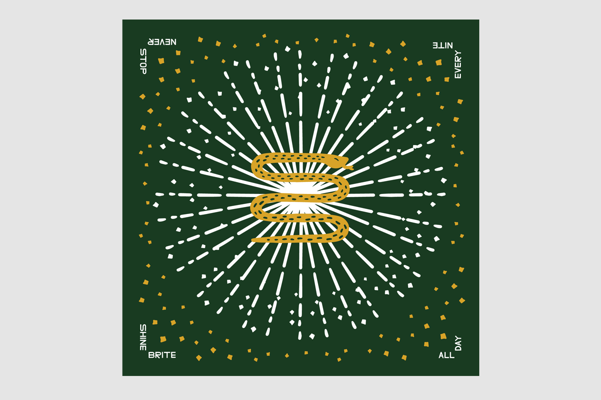 Shine Brite/Never Stop Bandana